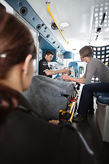 Image showing Ambulance Care Senior Woman