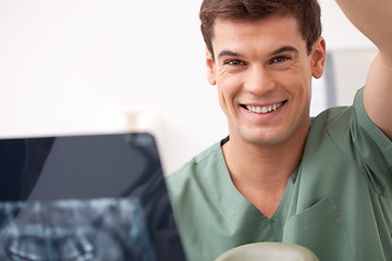 Image showing Dentist with X-Ray