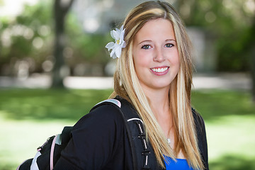 Image showing Portrait of a cute teenage girl