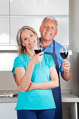 Image showing Couple with Wine Glasses