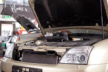 Image showing Car in Auto Repair Shop