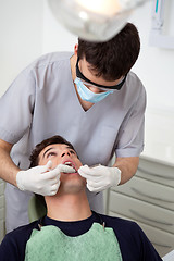 Image showing Dentist Casting Mold from Patient