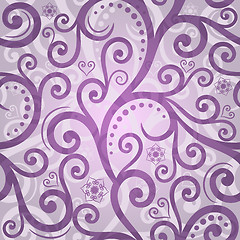 Image showing Seamless violet valentine pattern