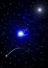 Image showing galaxy in a free space