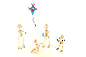 Image showing Kite flying