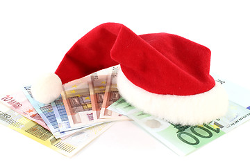 Image showing Santa Claus Hat with Money