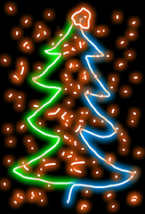 Image showing Abstract christmas tree 