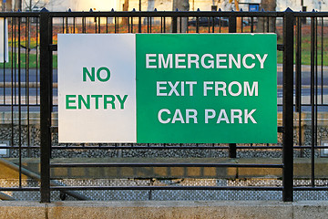 Image showing Emergency exit