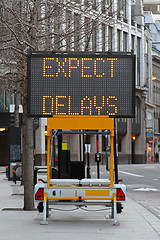 Image showing Expect delays