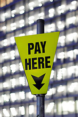 Image showing Pay here