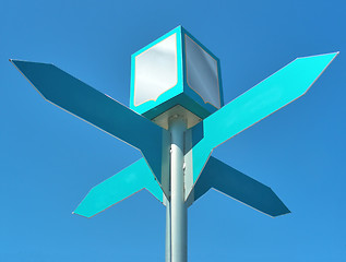 Image showing Direction guide sign