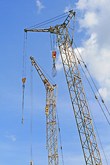 Image showing Lifting cranes