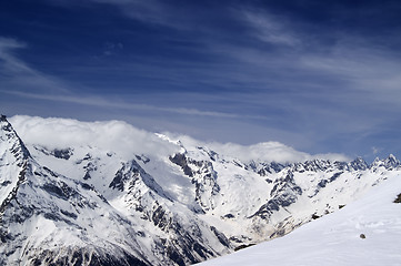 Image showing View from ski slope