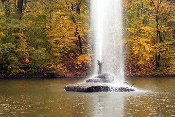 Image showing fountain  in park