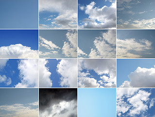 Image showing Blue sky collage