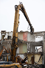 Image showing Demolition of flats