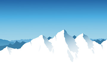 Image showing Mountain Range Background