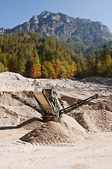 Image showing Quarry conveyor belt machine