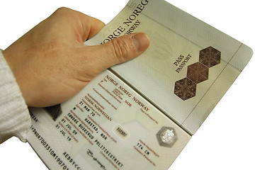 Image showing Norwegian passport