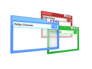 Image showing colorful Internet browser
