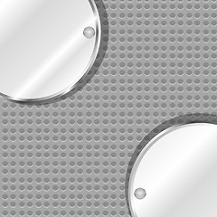 Image showing polished metal steel texture, vector background