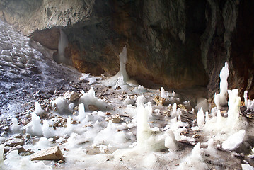 Image showing Ice in cave