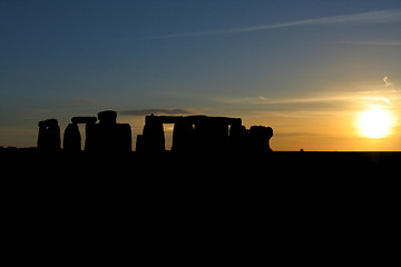 Image showing Sunset at Stonehenge #2