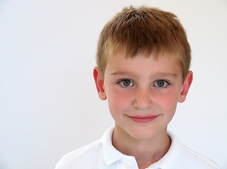 Image showing boy looking ahead