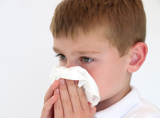 Image showing boy sick