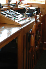 Image showing controls of boat