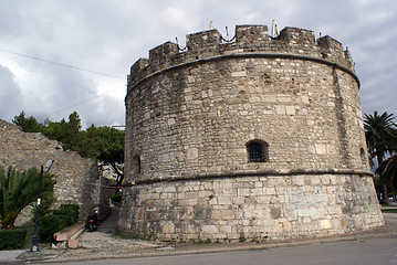 Image showing Old circle tower
