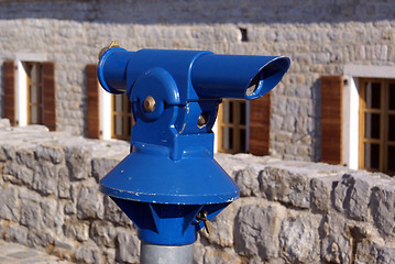 Image showing Blue telescope