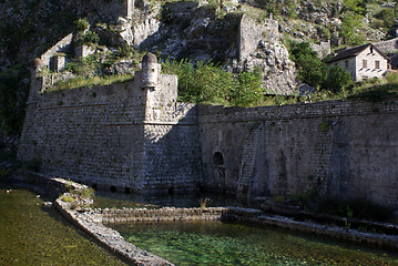 Image showing River and city wall