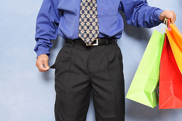 Image showing Broke businessman