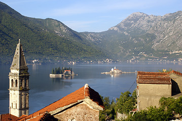 Image showing Bay and churches