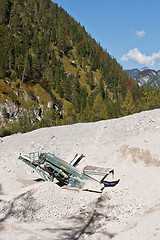 Image showing Quarry conveyor belt machine