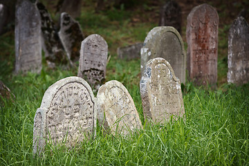 Image showing Old Jewish cemetery, Czech Republic 