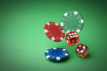 Image showing Chips and dices