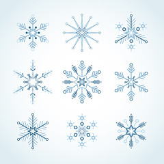 Image showing Snowflake collection