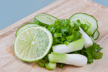 Image showing Ingredients for salad
