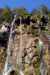 Image showing Waterfall and sky