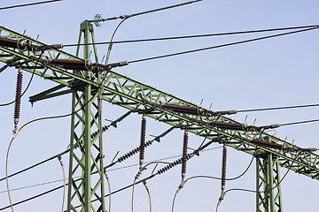 Image showing Columns high voltage