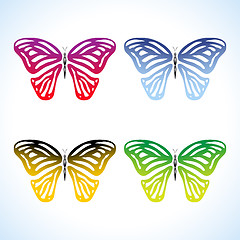 Image showing Colorful Butterflies