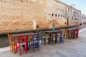 Image showing Chairs and tables