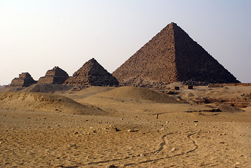 Image showing Four piramids