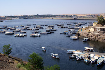 Image showing Lake and boats