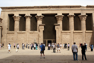 Image showing Tourists in Edfu