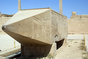 Image showing Ruins and obelisk