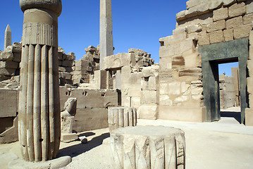 Image showing Columns and obelisk