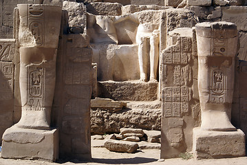 Image showing Statues, walls and columns